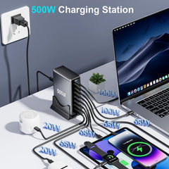 LMSEP 500W charger side view highlighting its compact silhouette