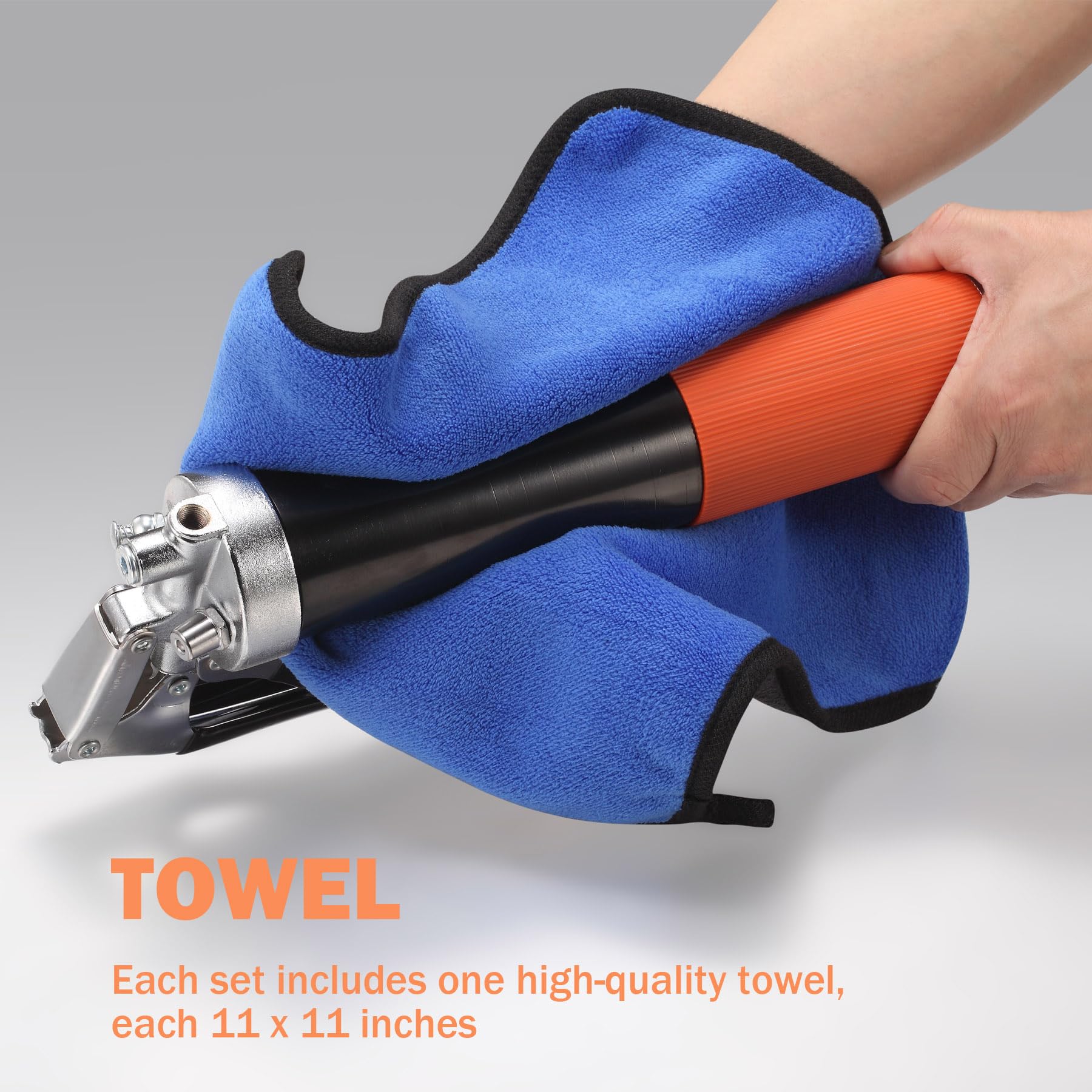 Lnchett grease gun sharp nozzle aids controlled lubrication.