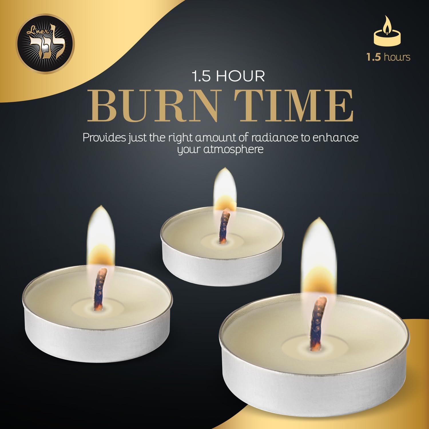 L'ner plant-based wax tea light without animal fats