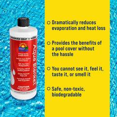 Lo-Chlor Aqua Blanket evaporation reduction highlights water savings in real pool use