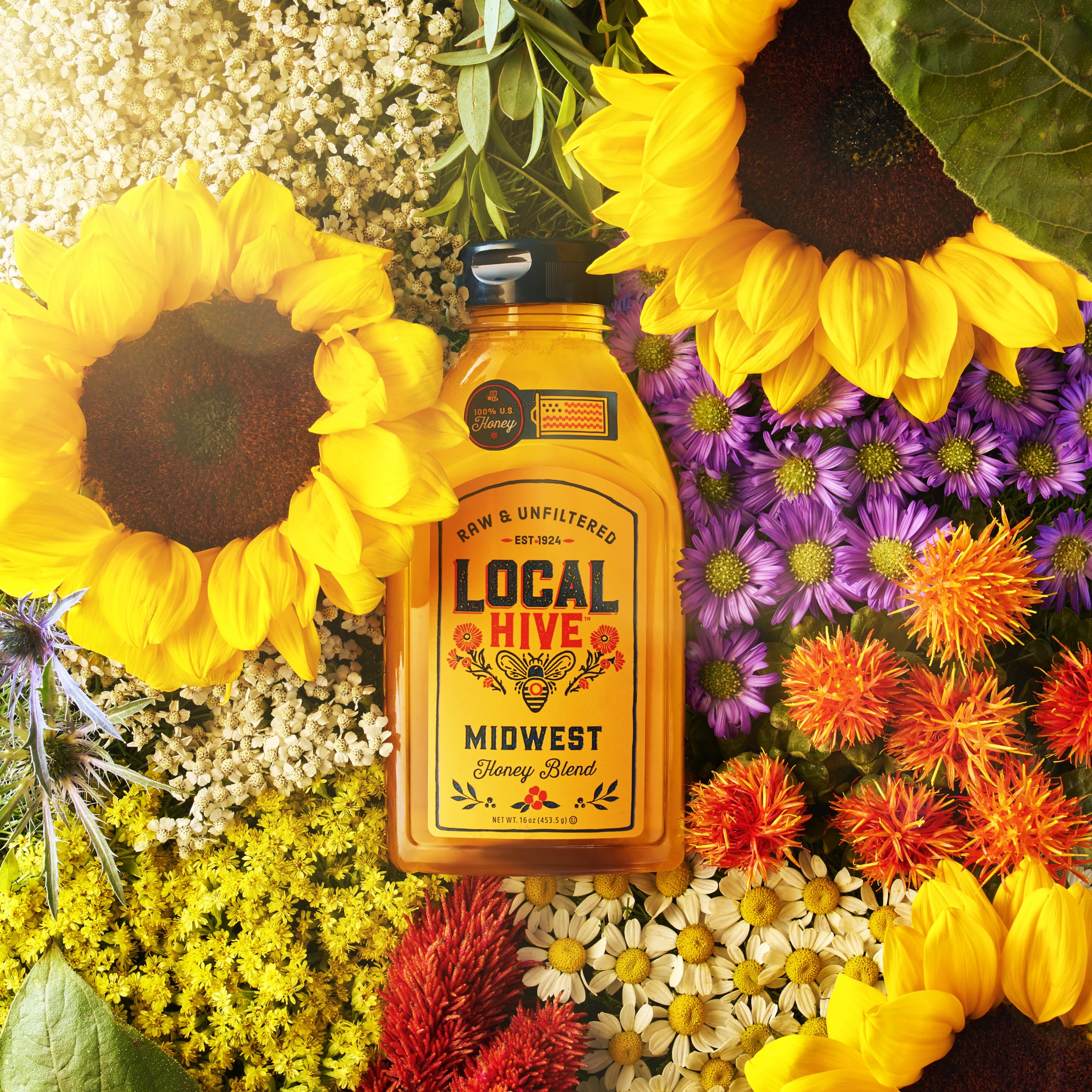 Local Hive Midwest Honey baking swirls suggest natural sweetness for baking.