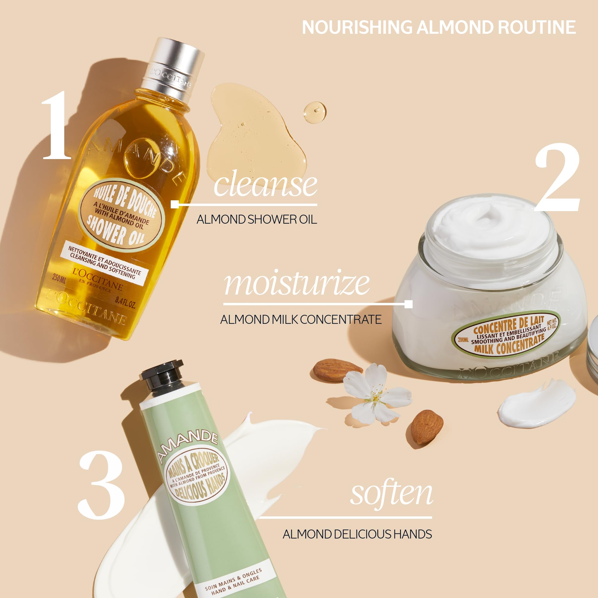 L'Occitane Almond Delicious Hands with soft, delicate almond scent