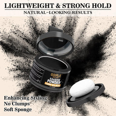 Lockmio applicator brush applies powder to the hairline with ease.