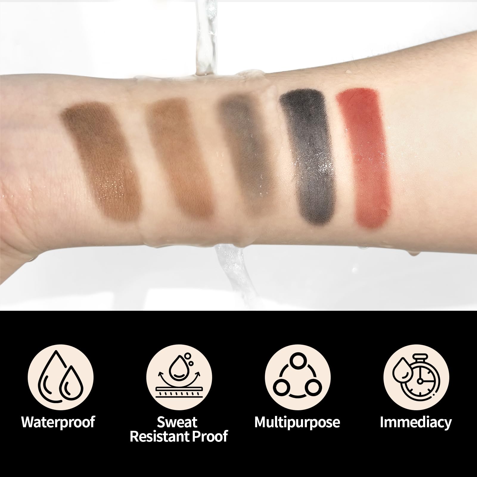 Lockmio dark brown swatches blend naturally with your hair color.