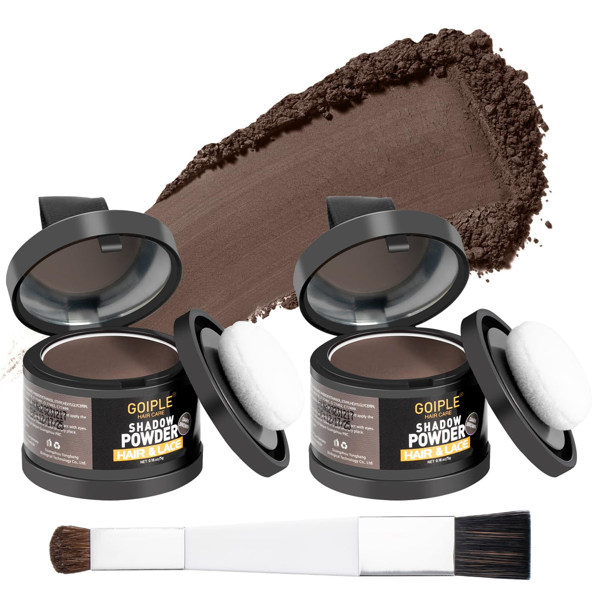 Lockmio Root Cover-Up Powder bottle for seamless hairline touch-ups.