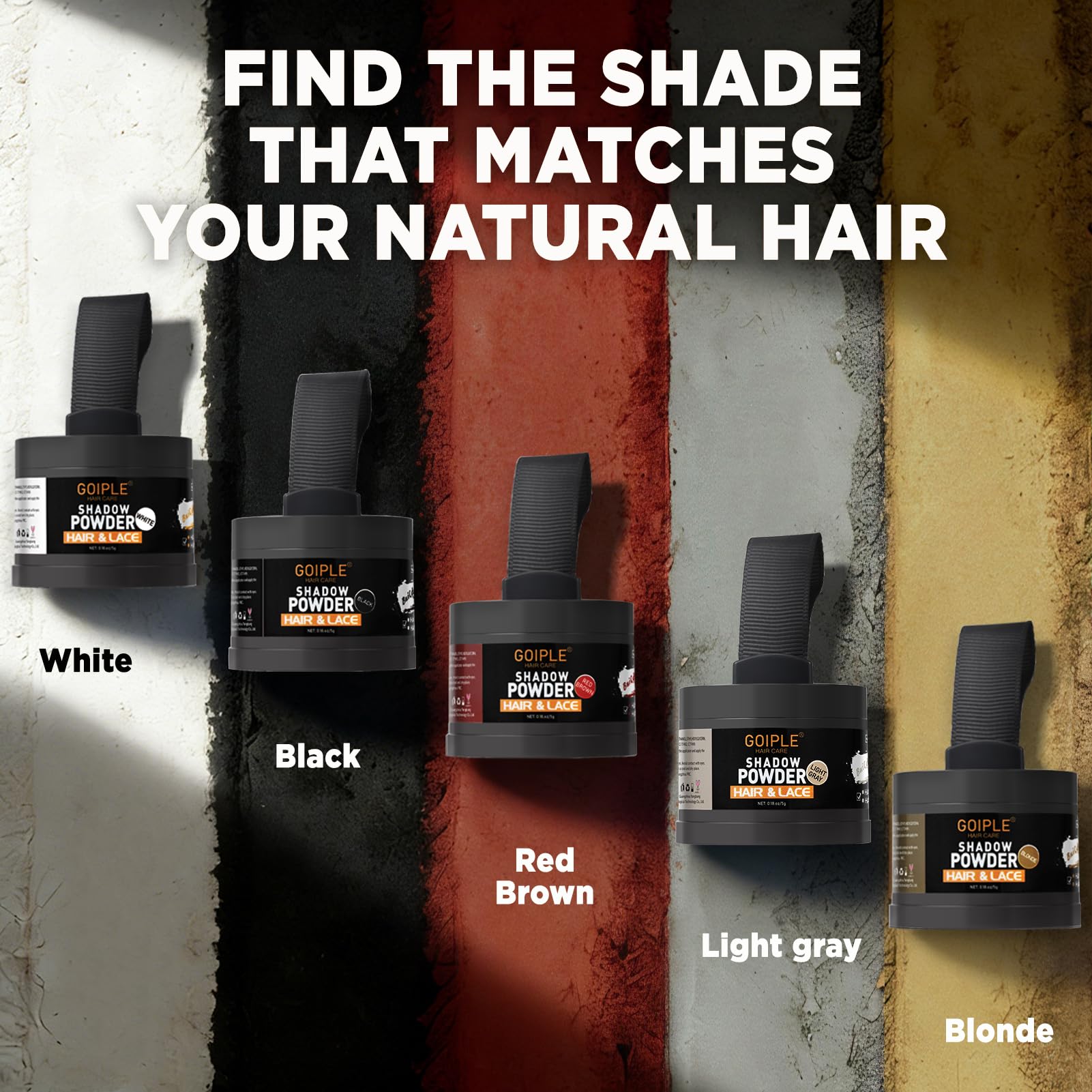 Lockmio powder is easy to wash out for a fresh start.