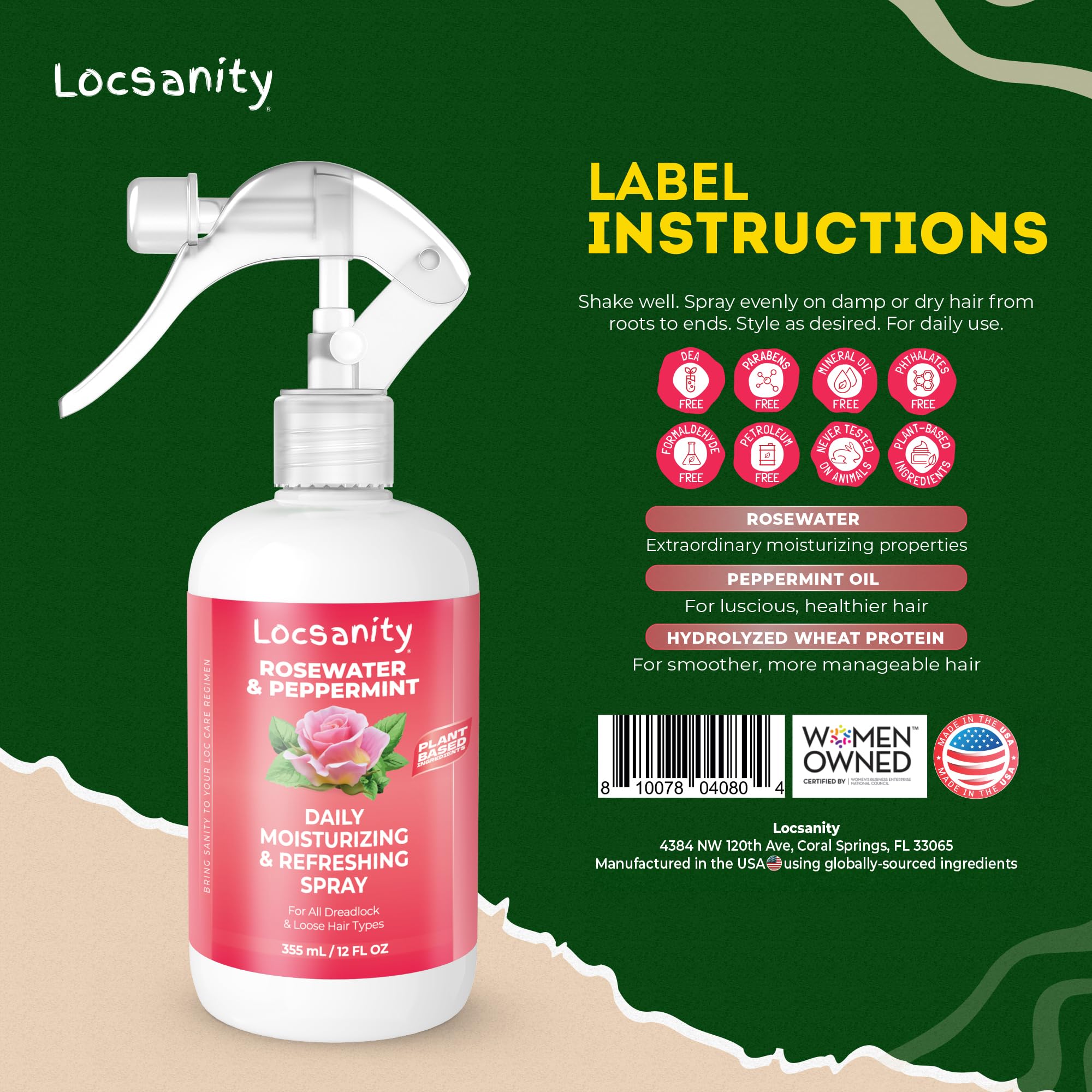 Locsanity Braid Twist Protect Spray guards protective styles.