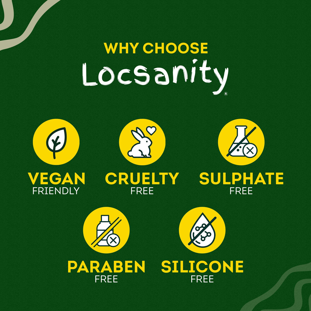 Locsanity Loc Spray peppermint swirl emphasizes scalp coolness and refreshment
