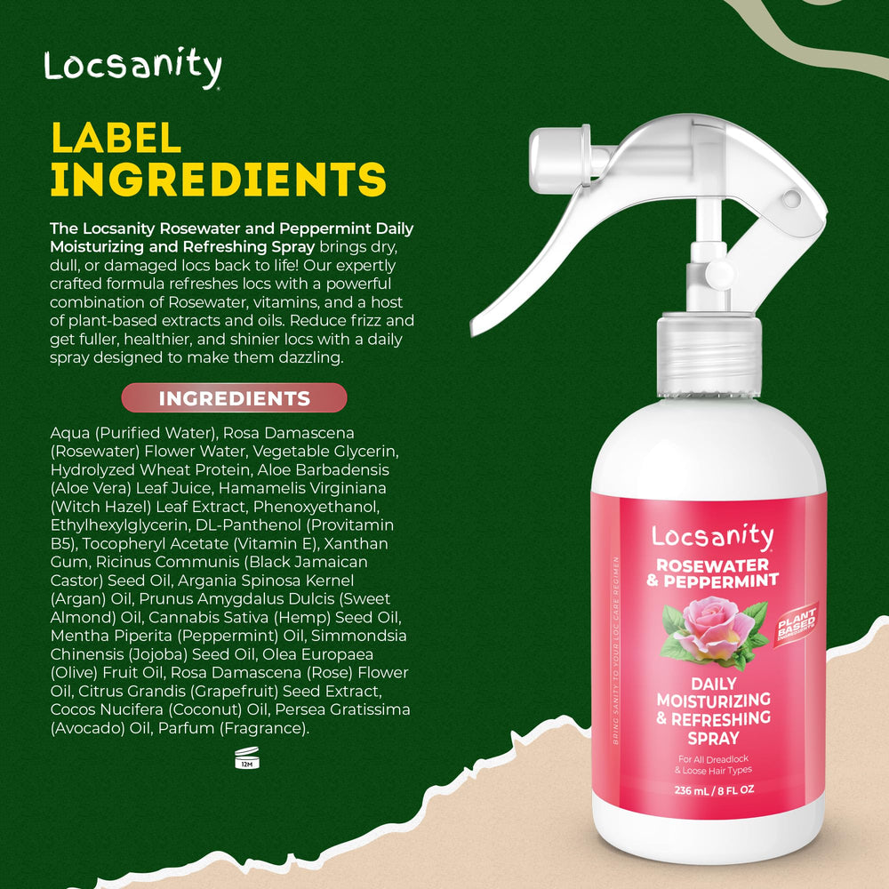 Locsanity Loc Spray ideal for protective styles like braids and twists