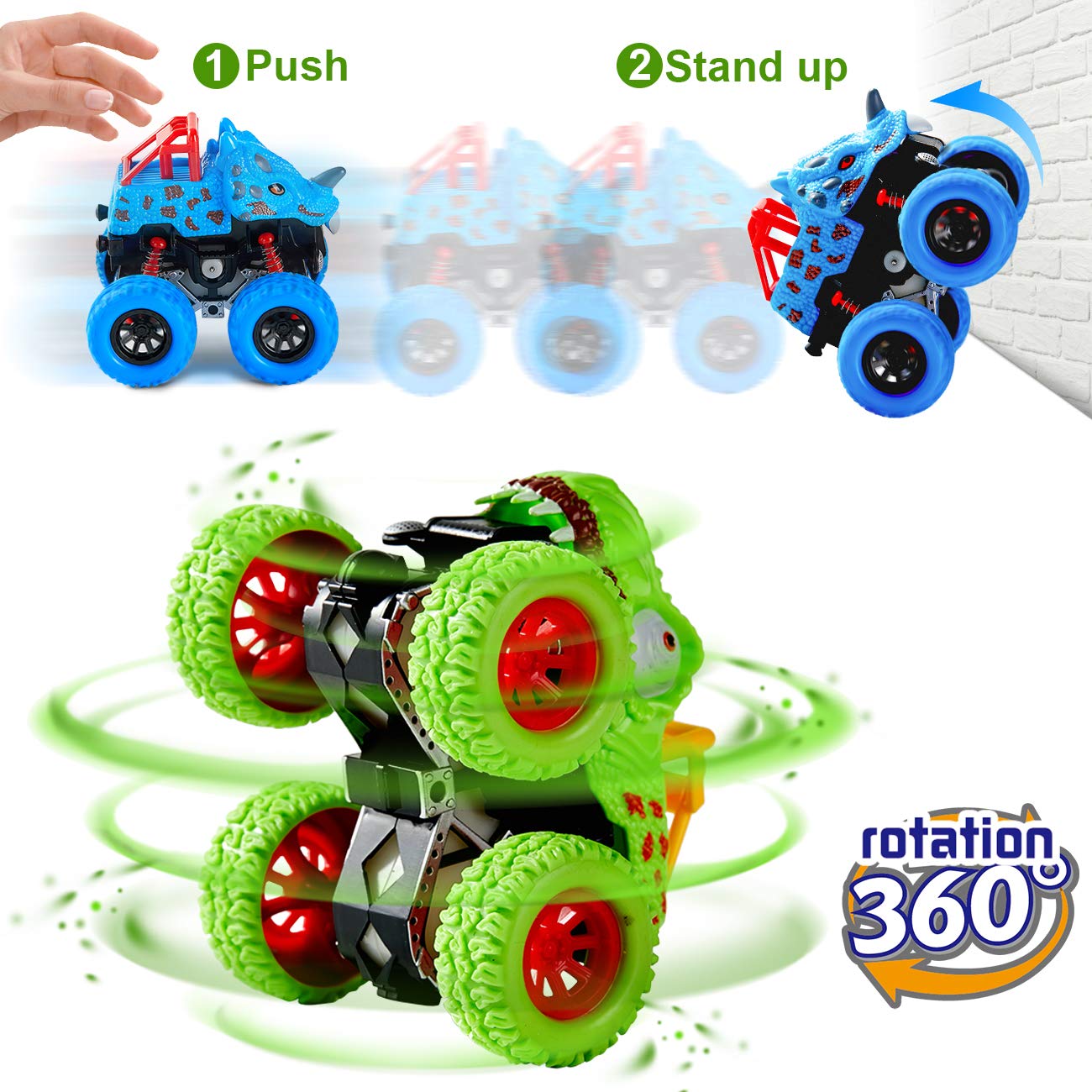 lodby dinosaur trucks 4x4 power for fast races