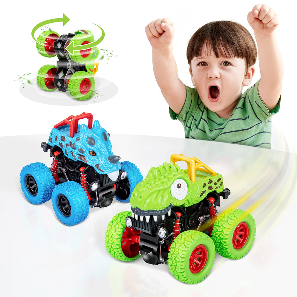 lodby dinosaur trucks horned dragon boosts imaginative racing for kids