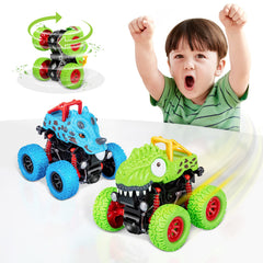 lodby dinosaur trucks horned dragon boosts imaginative racing for kids
