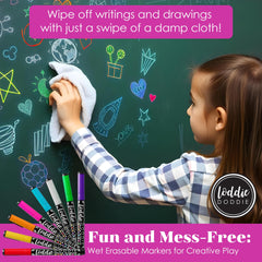 Loddie Doddie chalkboard calendar markers deliver precise layout.