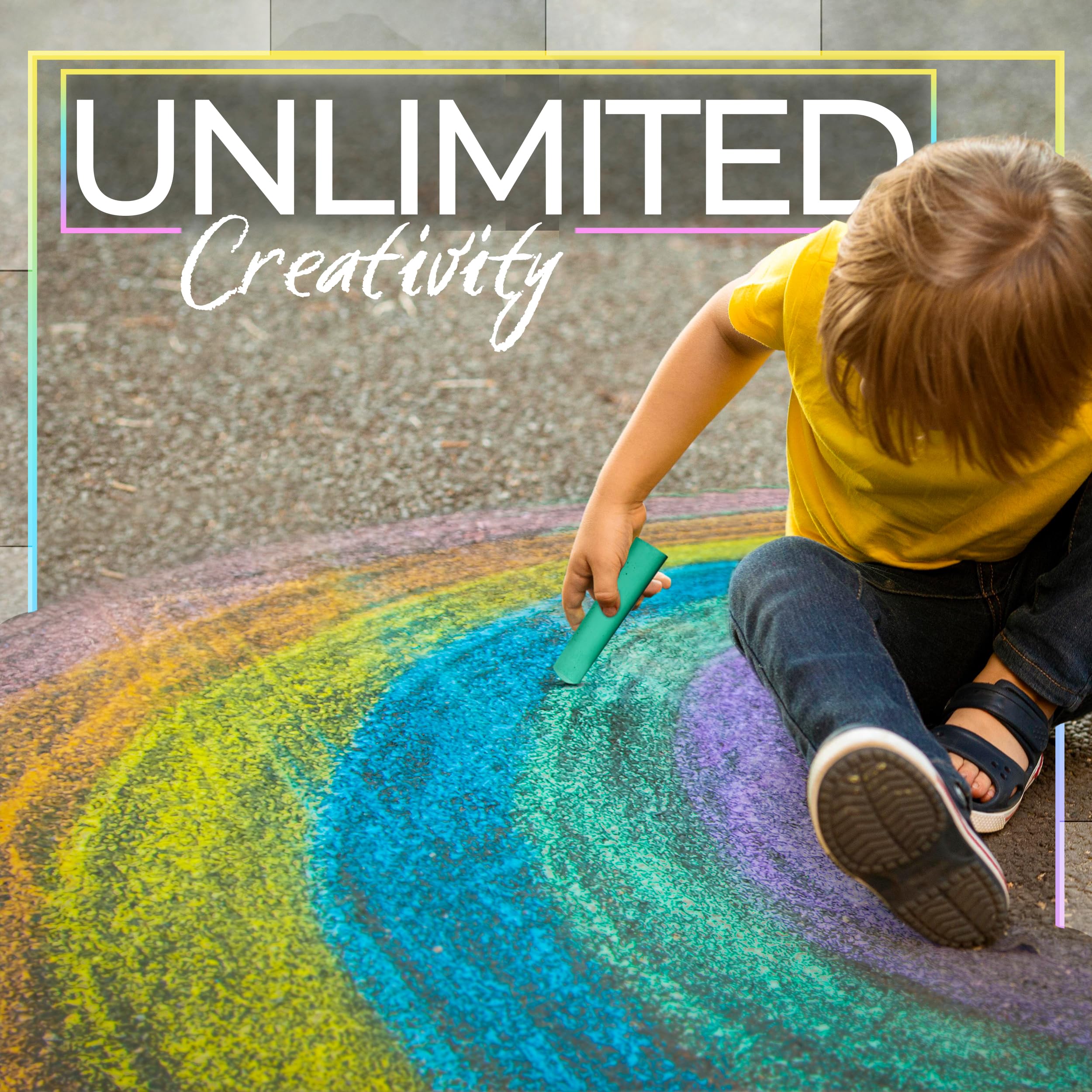 Loddie Doddie outdoor chalk kit for driveway art and sidewalk creativity.