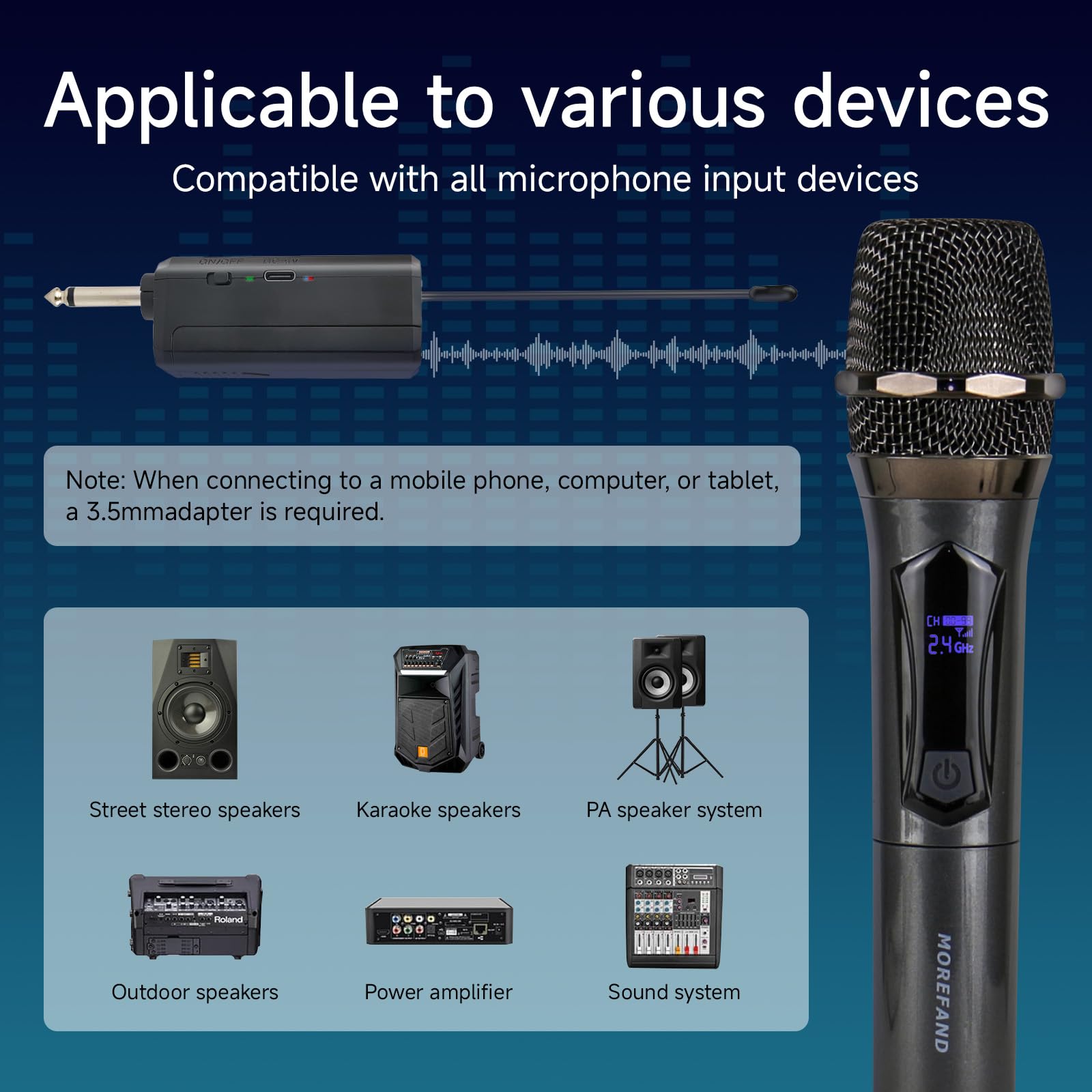 Loewieta compatibility with karaoke machines and PA systems for versatile use.