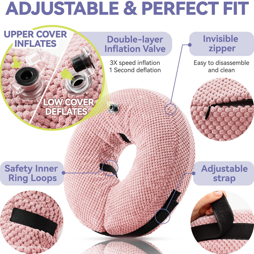 Loflaze dog cone machine-washable cover for easy cleaning.