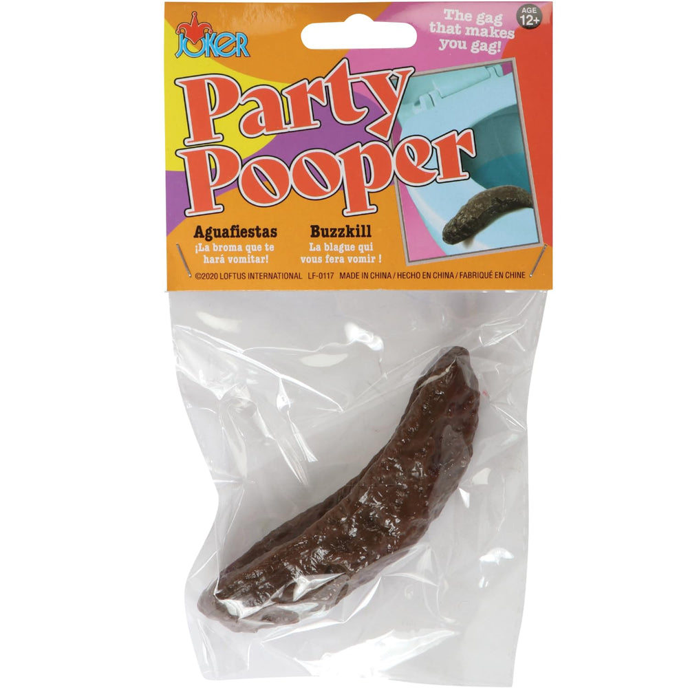 Loftus Gross Party Pooper fake poo brown, safe novelty gift idea.