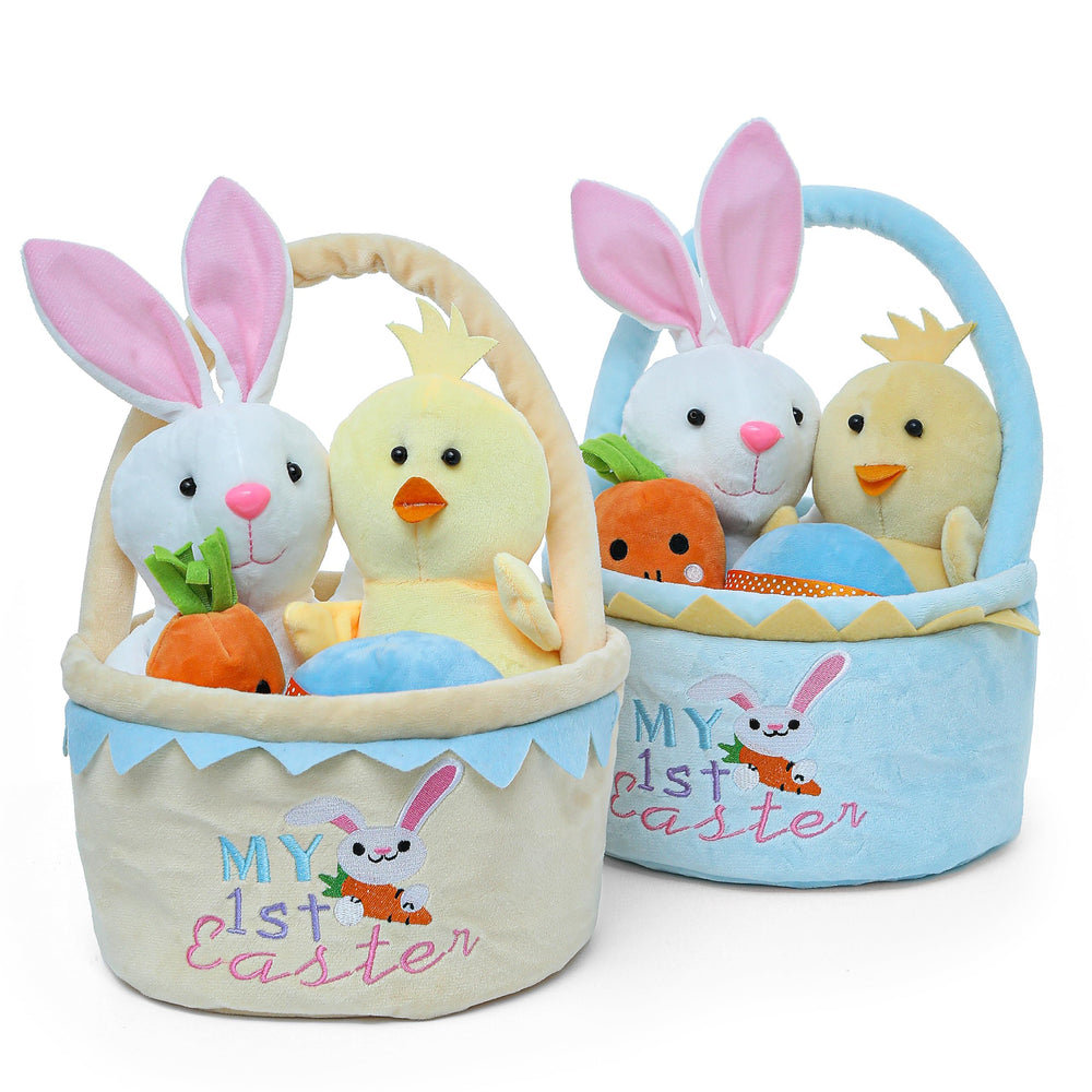 Lofytain soft plush bunny included for tactile, comforting play.