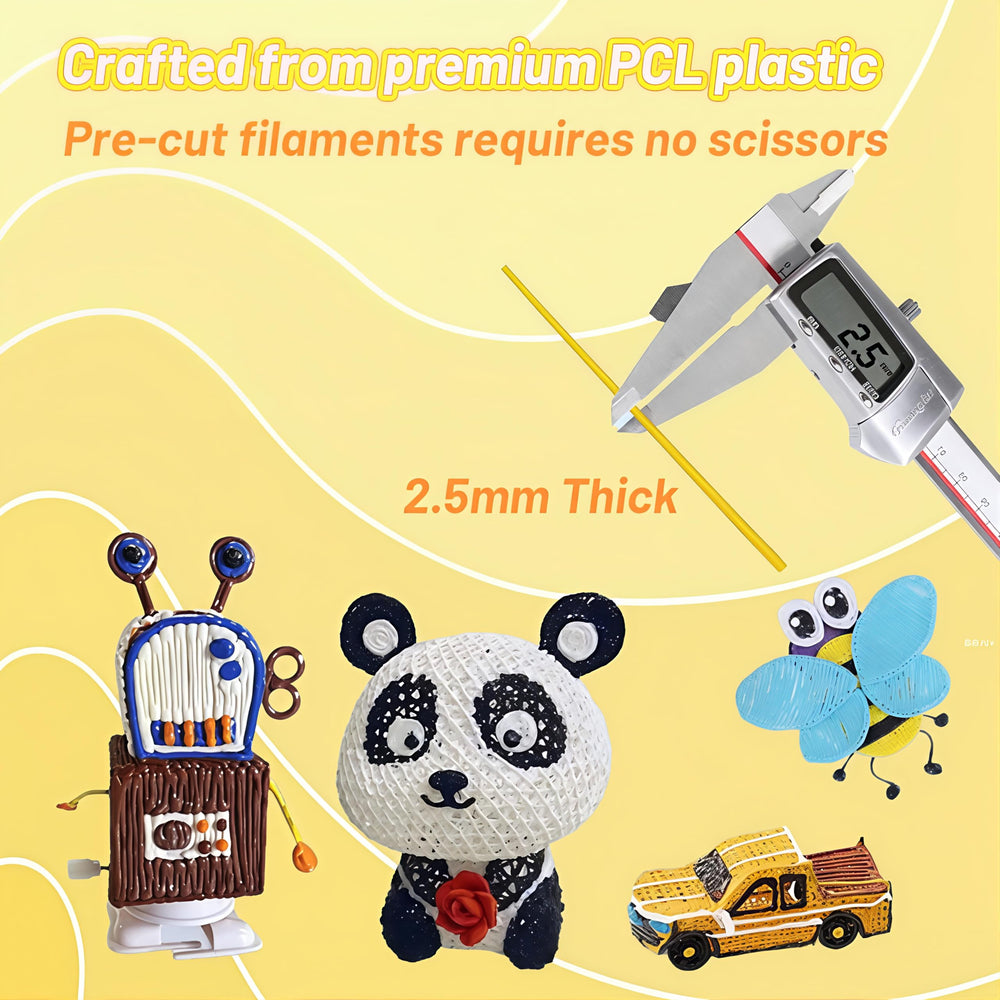 Logiim vibrant colors and 2.5 mm filament diameter enable precise builds.