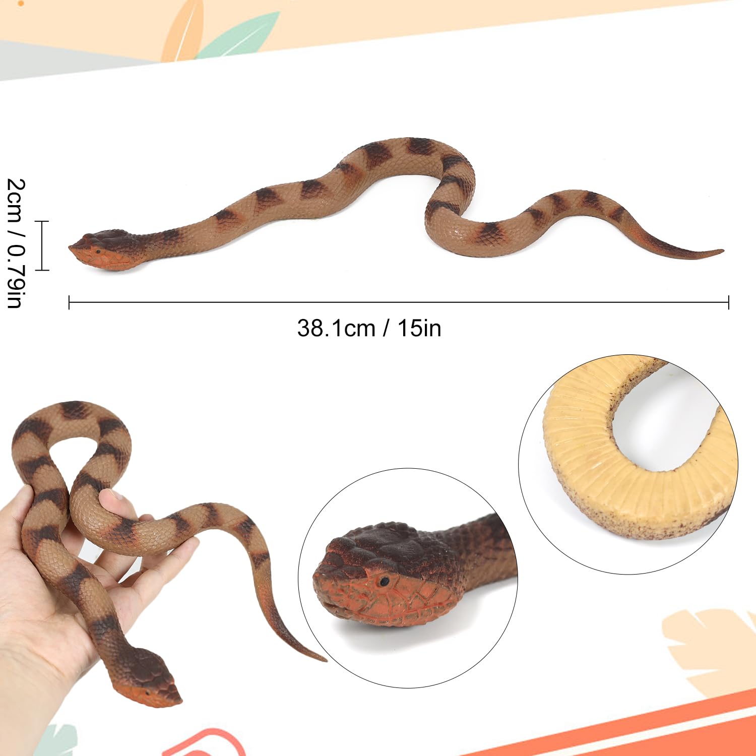 Lohoee fake snake prop for Halloween decorations.