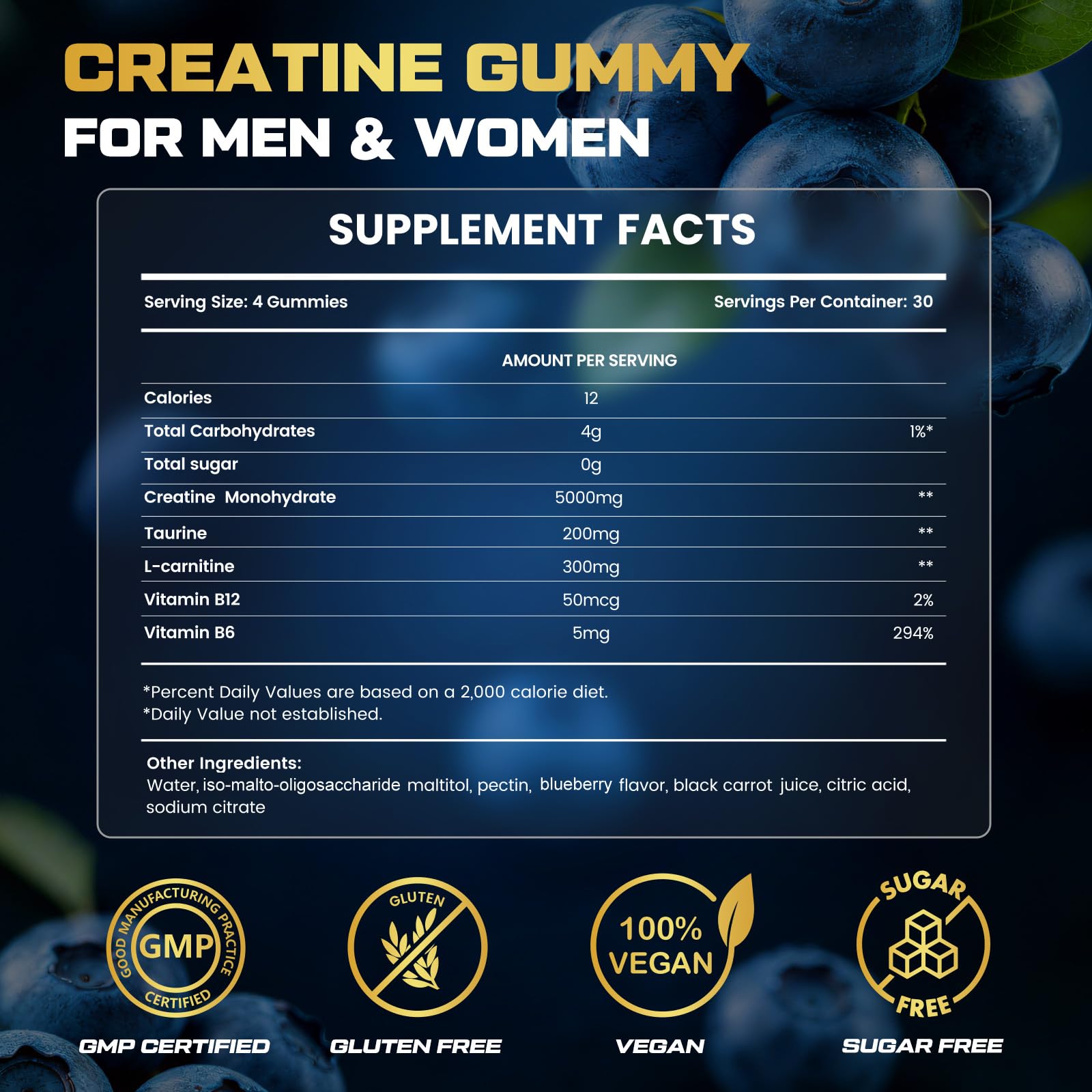 Loiomay label detail shows ingredients like creatine monohydrate and taurine