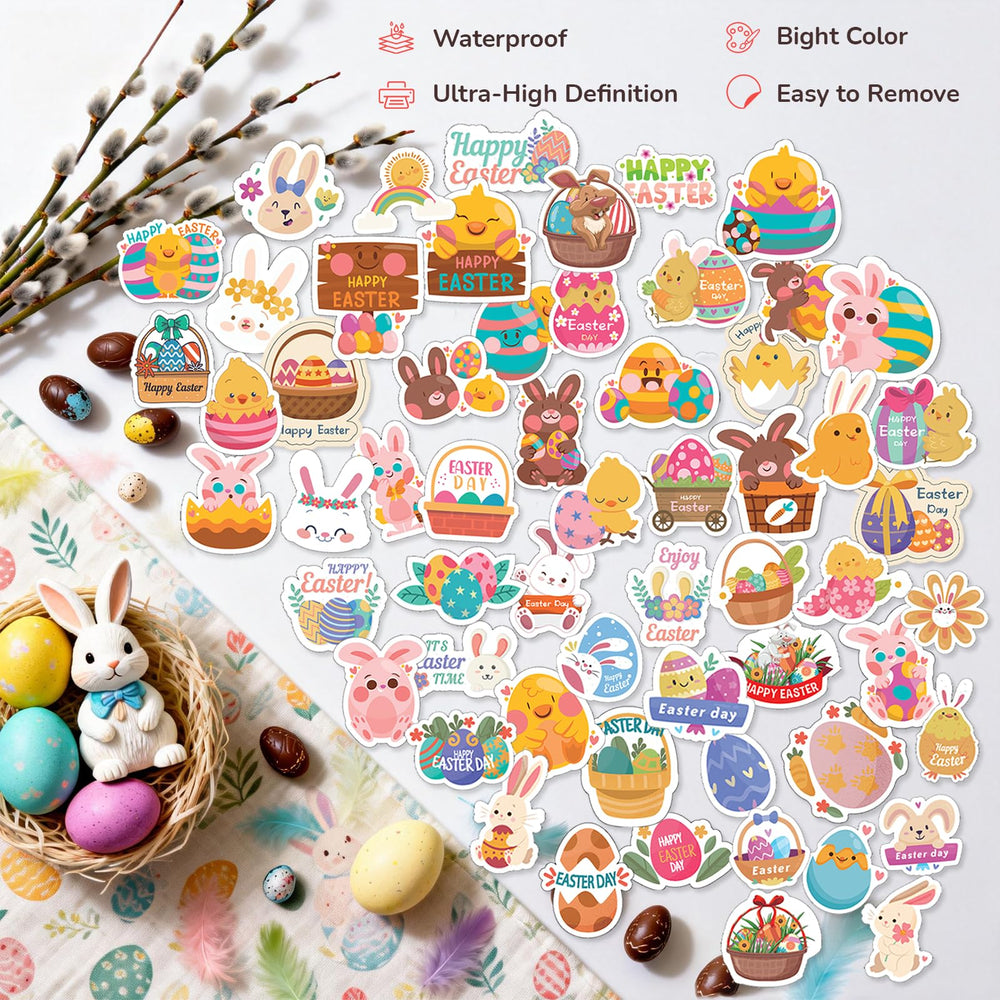 LOKFAR Easter stickers basket stuffer options and egg fillers for Easter baskets.