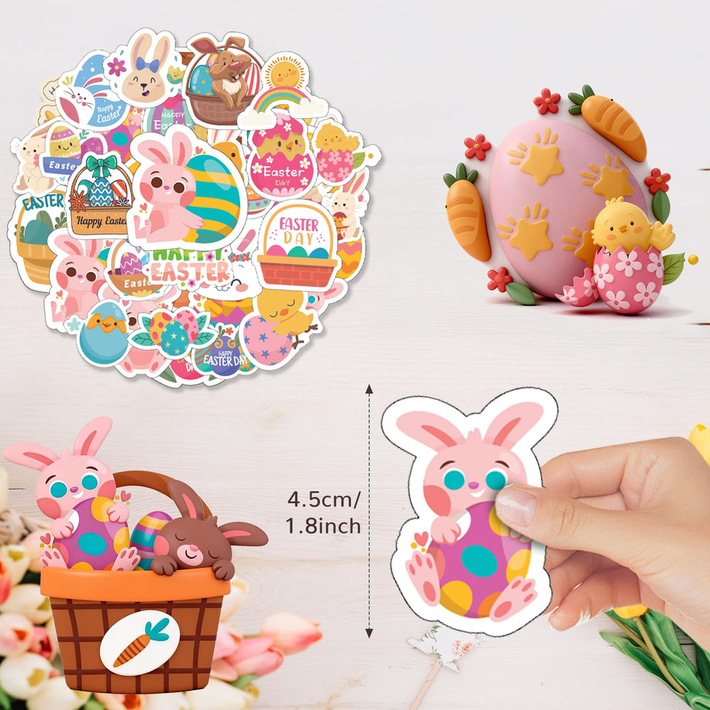 LOKFAR Easter stickers DIY craft supplies for cards envelopes and party decor.