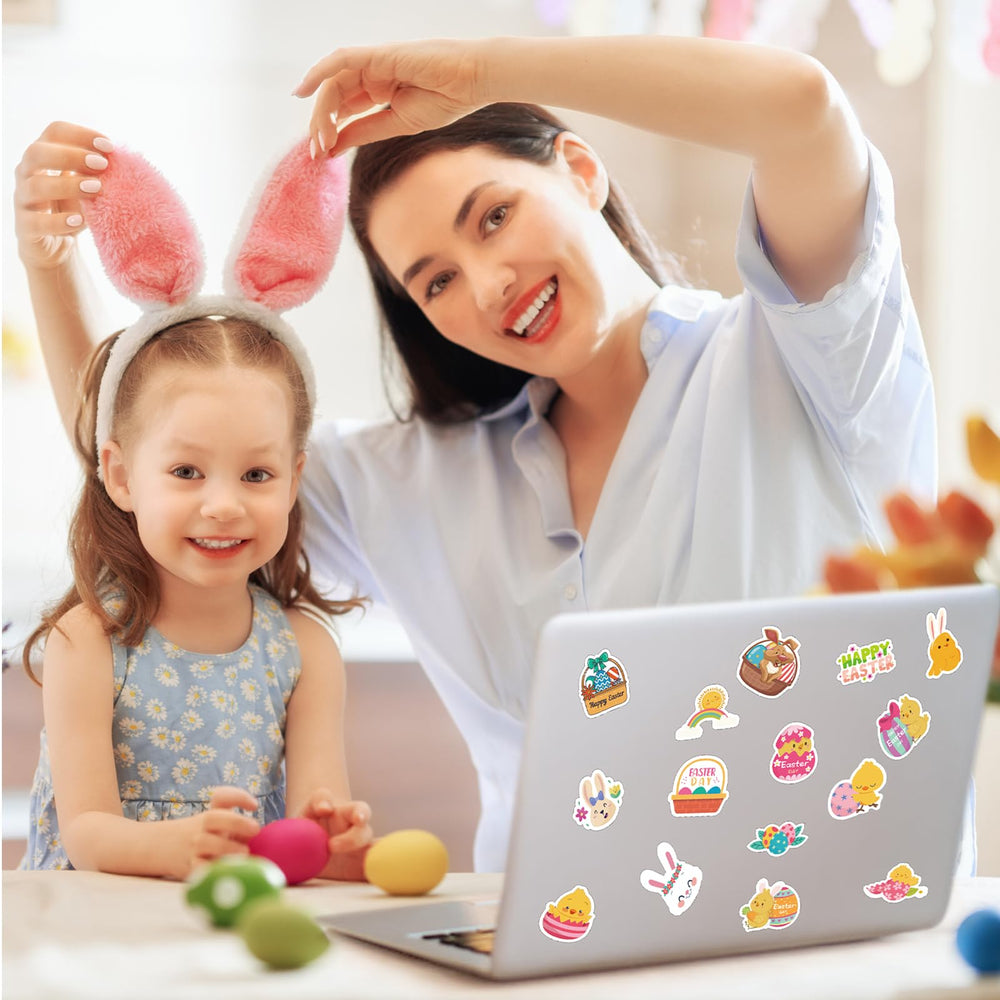 LOKFAR Easter stickers easy peel no residue for quick art and crafts.