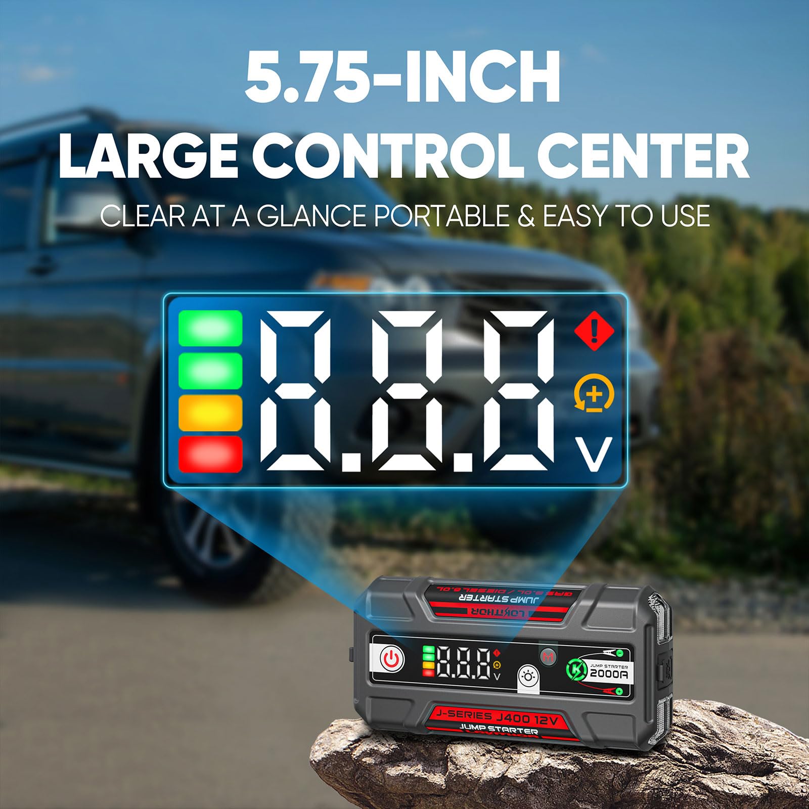 LOKITHOR J400 compact design for easy storage and transport.