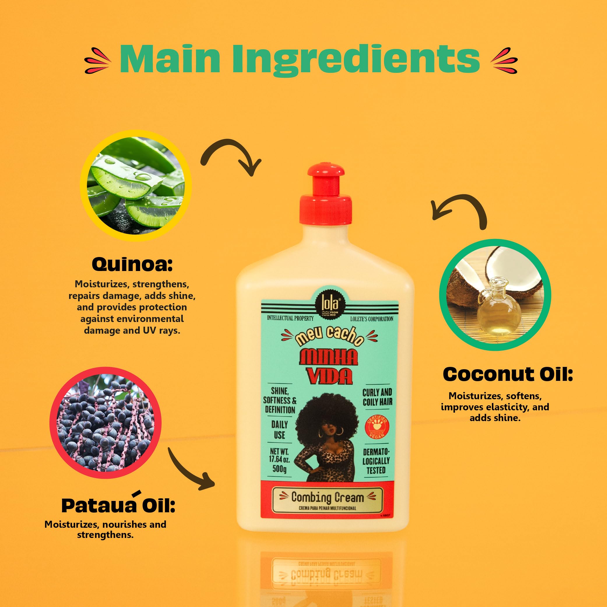 Lola From Rio frizz control and shine with curl cream application.