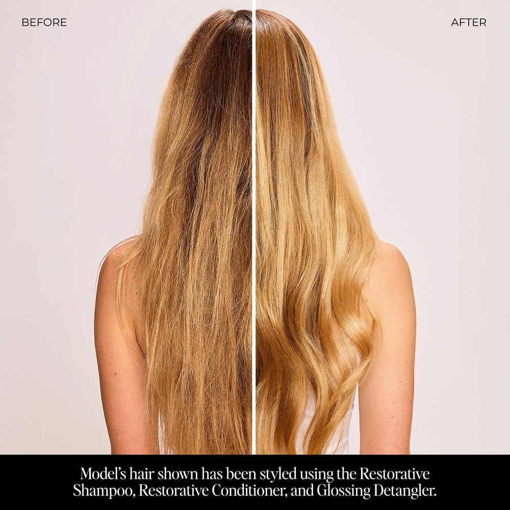 LolaVie Glossing Detangler icon highlights heat protection up to 450°F.