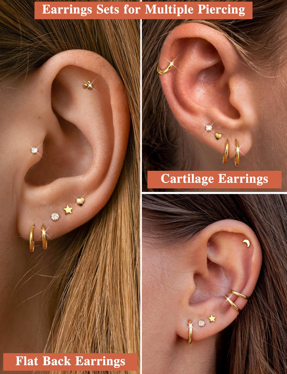 LOLIAS 14K gold plated flat back detail with durable shine