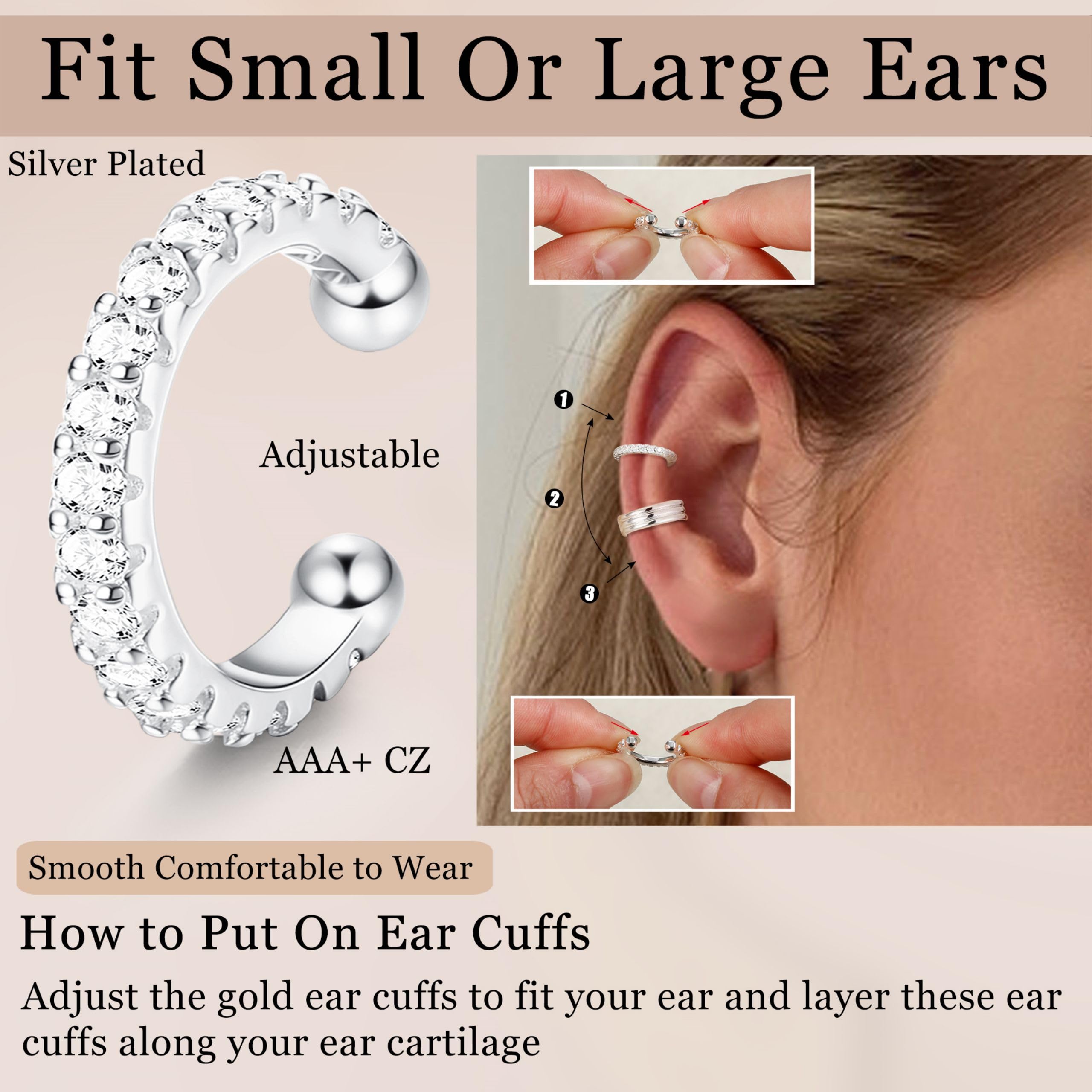 LOLIAS elegant daily-wear ear cuff suitable for work and weekends.
