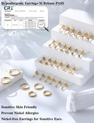 LOLIAS flat back stud earrings varieties for daily styling