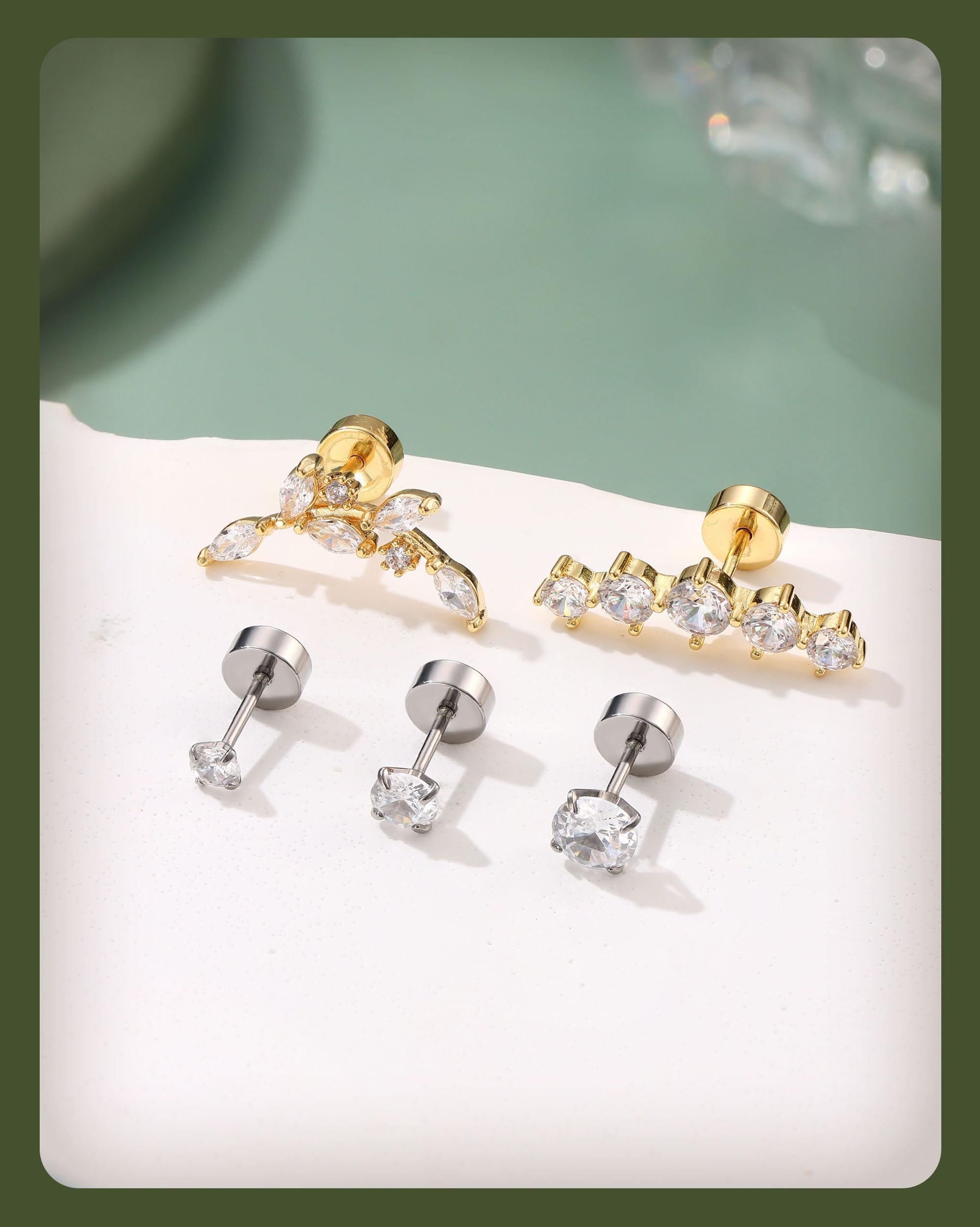 LOLIAS small hoop earrings and chains for modern helix and tragus stacks.