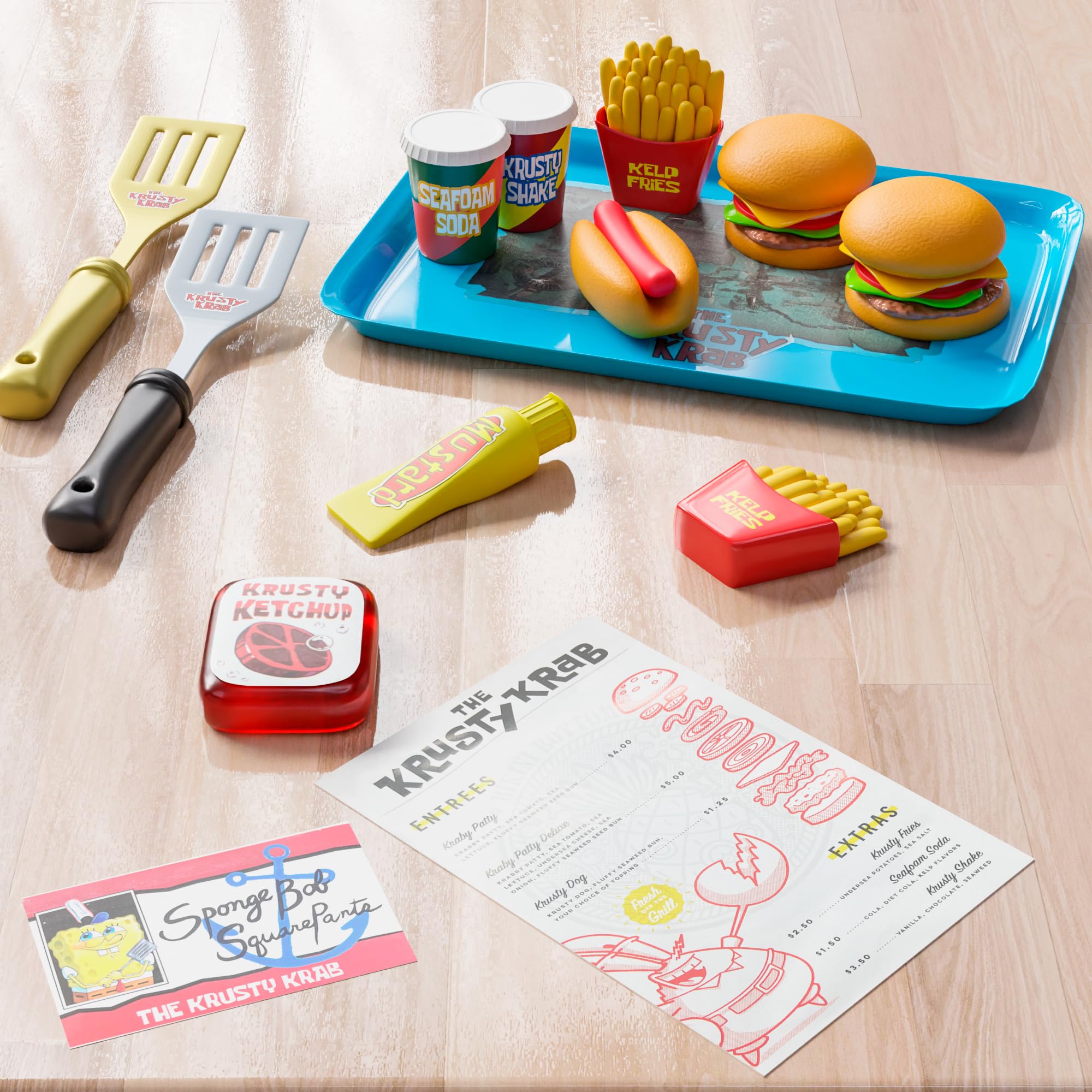 Lollipop SpongeBob gold spatula adds authentic kitchen flair.