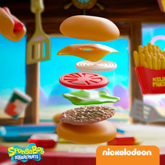 Lollipop SpongeBob Krusty Krab tray supports organized pretend service.