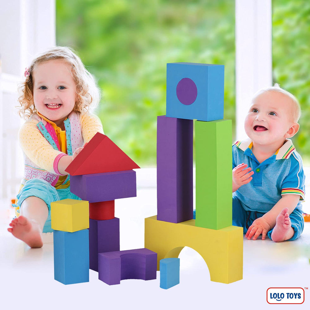 LOLO TOYS 30-piece set offers varied configurations for creative learning moments.