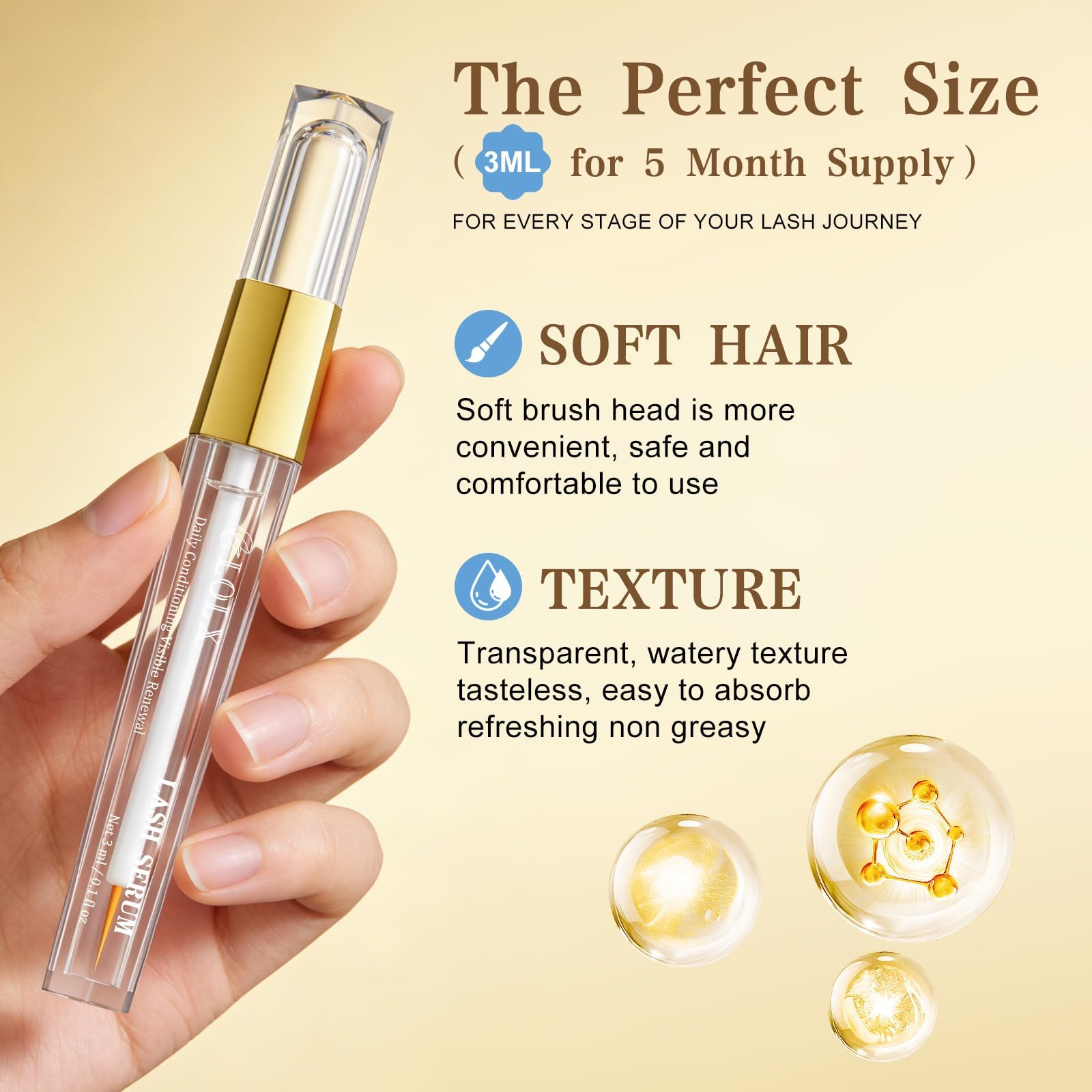 LOLX daily routine shot demonstrates quick steps for lash care.