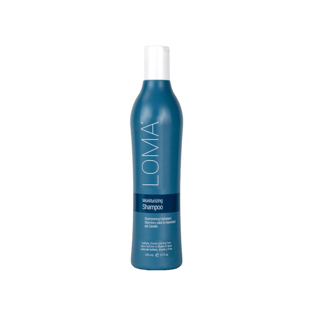 Loma Moisturizing Shampoo bottle pour with rich lather for hydrated hair