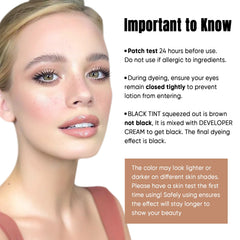 Lomansa lash tint kit developer cream activates the tint