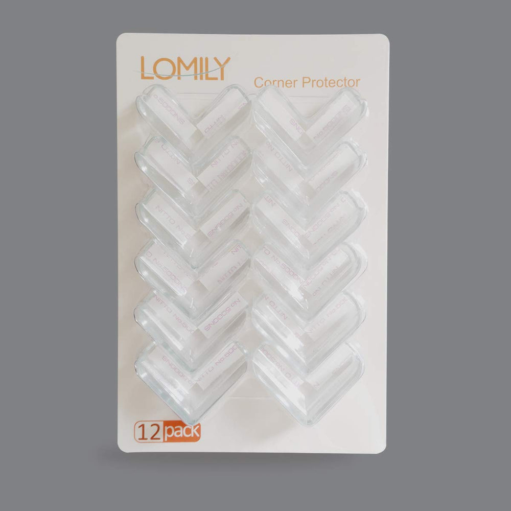 LOMILY Transparent Corner Protector blends with furniture while guarding sharp corners.