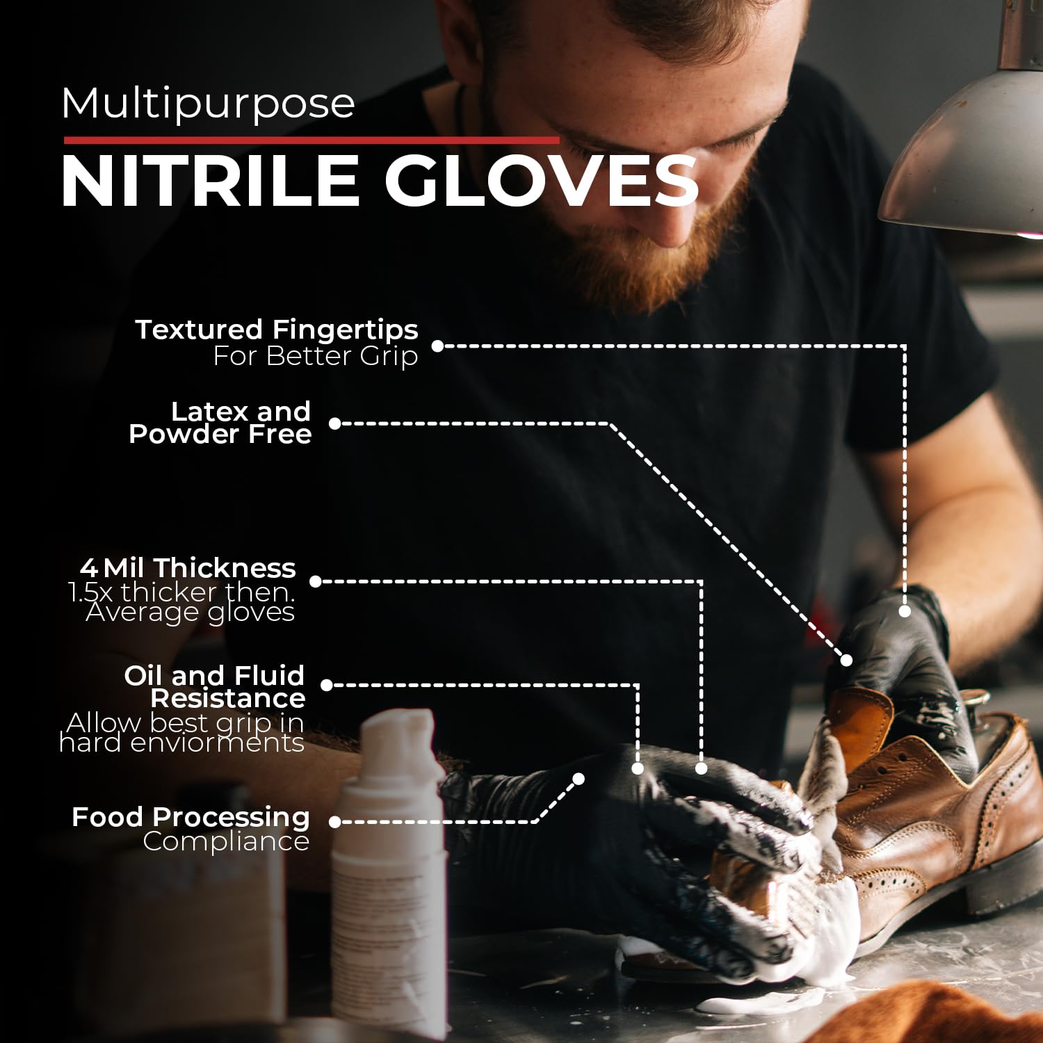 London Labs gloves provide durable coverage for long shifts