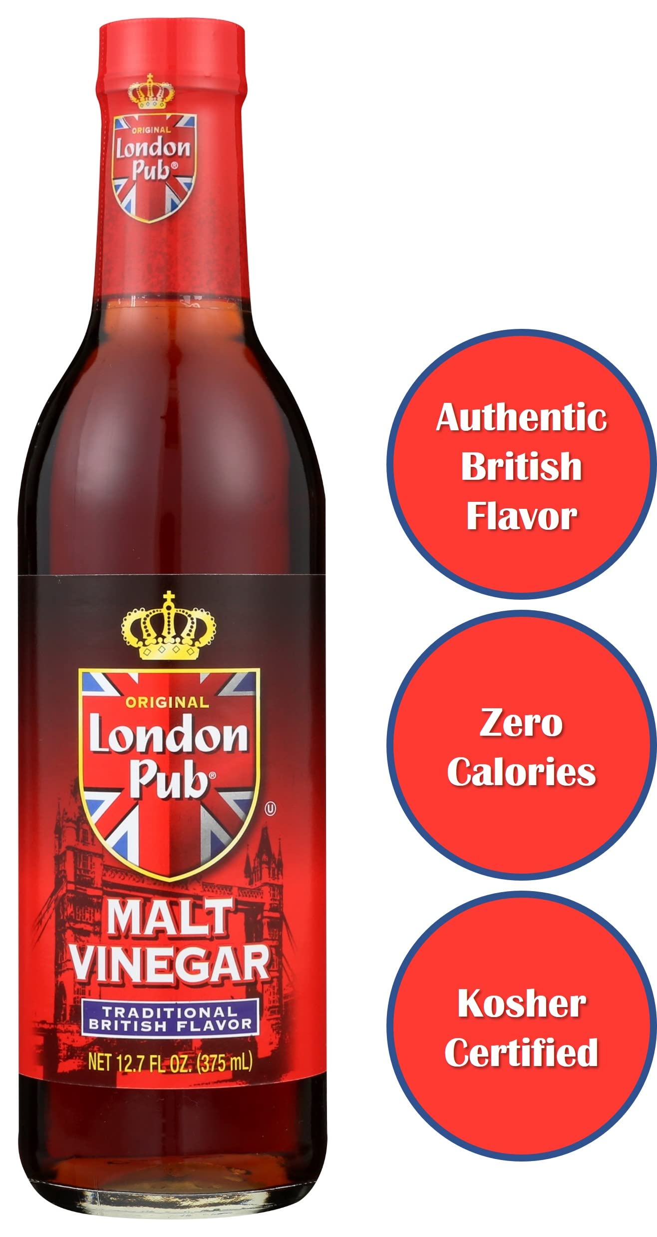 London Pub Malt Vinegar paired with fish and chips for a tangy balance.