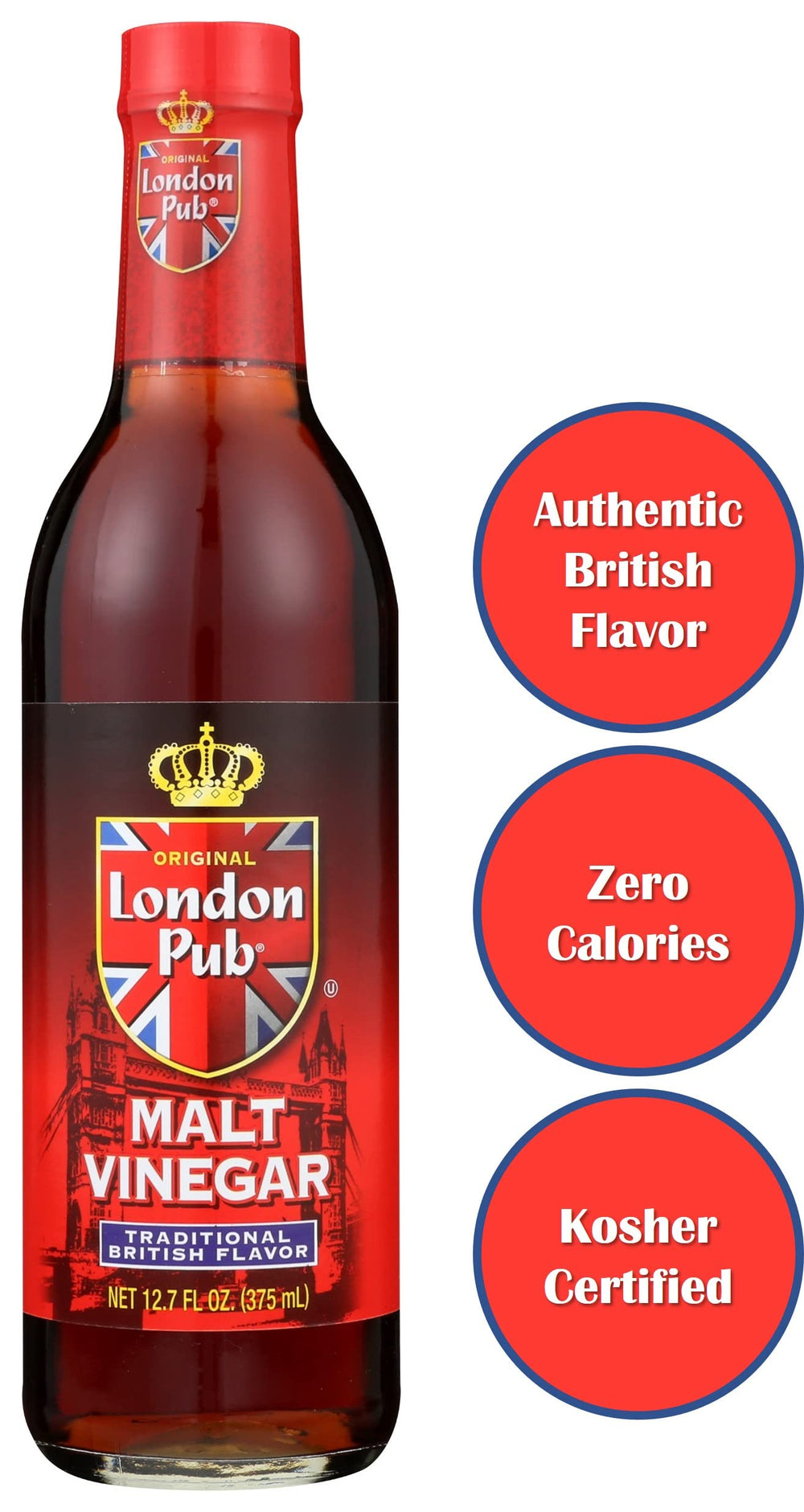 London Pub Malt Vinegar paired with fish and chips for a tangy balance.