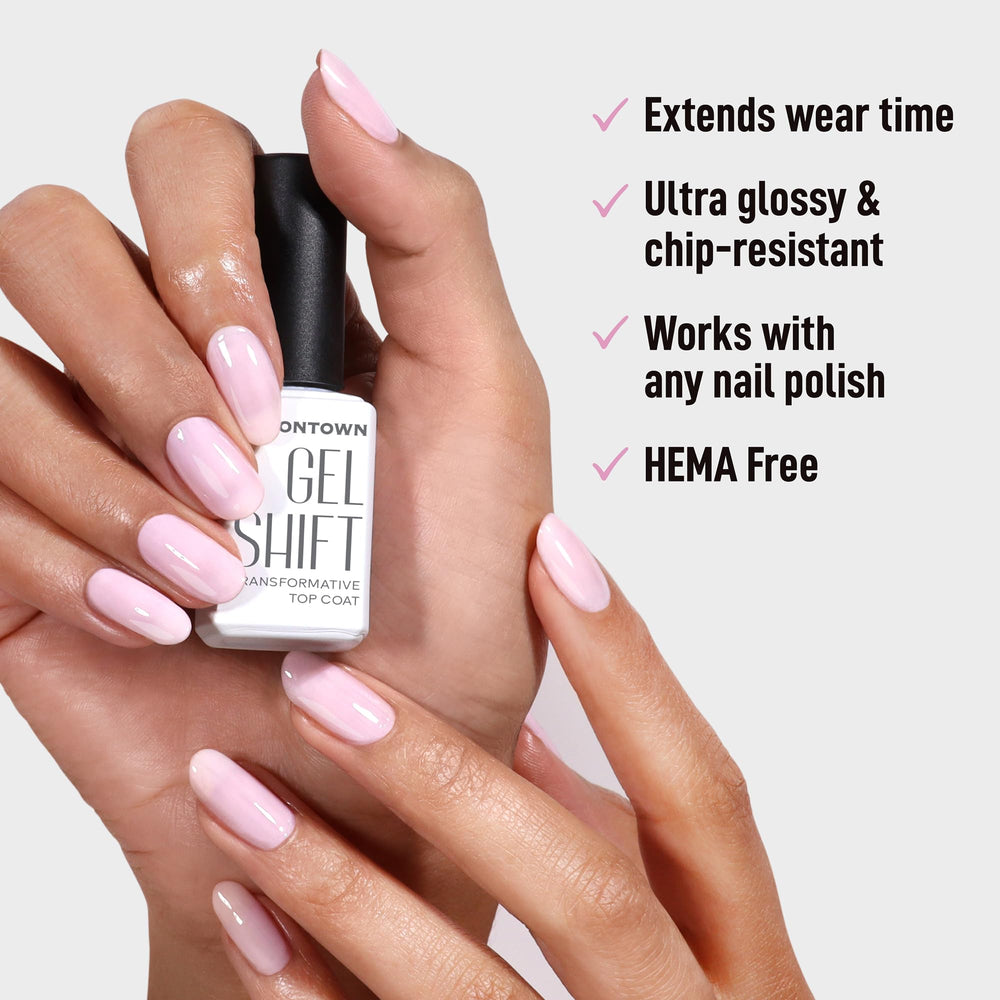 LONDONTOWN GelShift close-up with a high-gloss gel-like finish.
