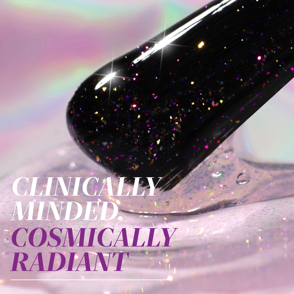 LONDONTOWN Glow Getter brush applying a sheer shimmering finish