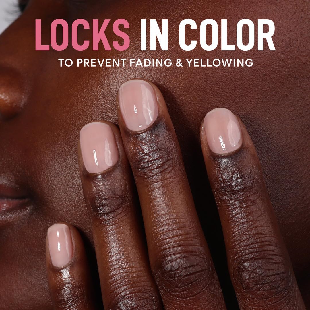 LONDONTOWN kur Flash Dry Top Coat on color with protective layer to prevent fading.