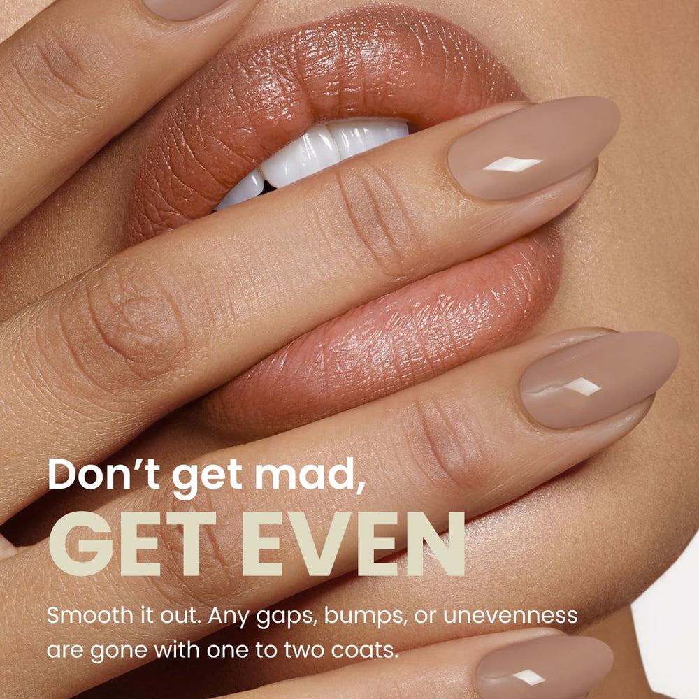 LONDONTOWN Kur self-leveling base provides a smooth manicure foundation.