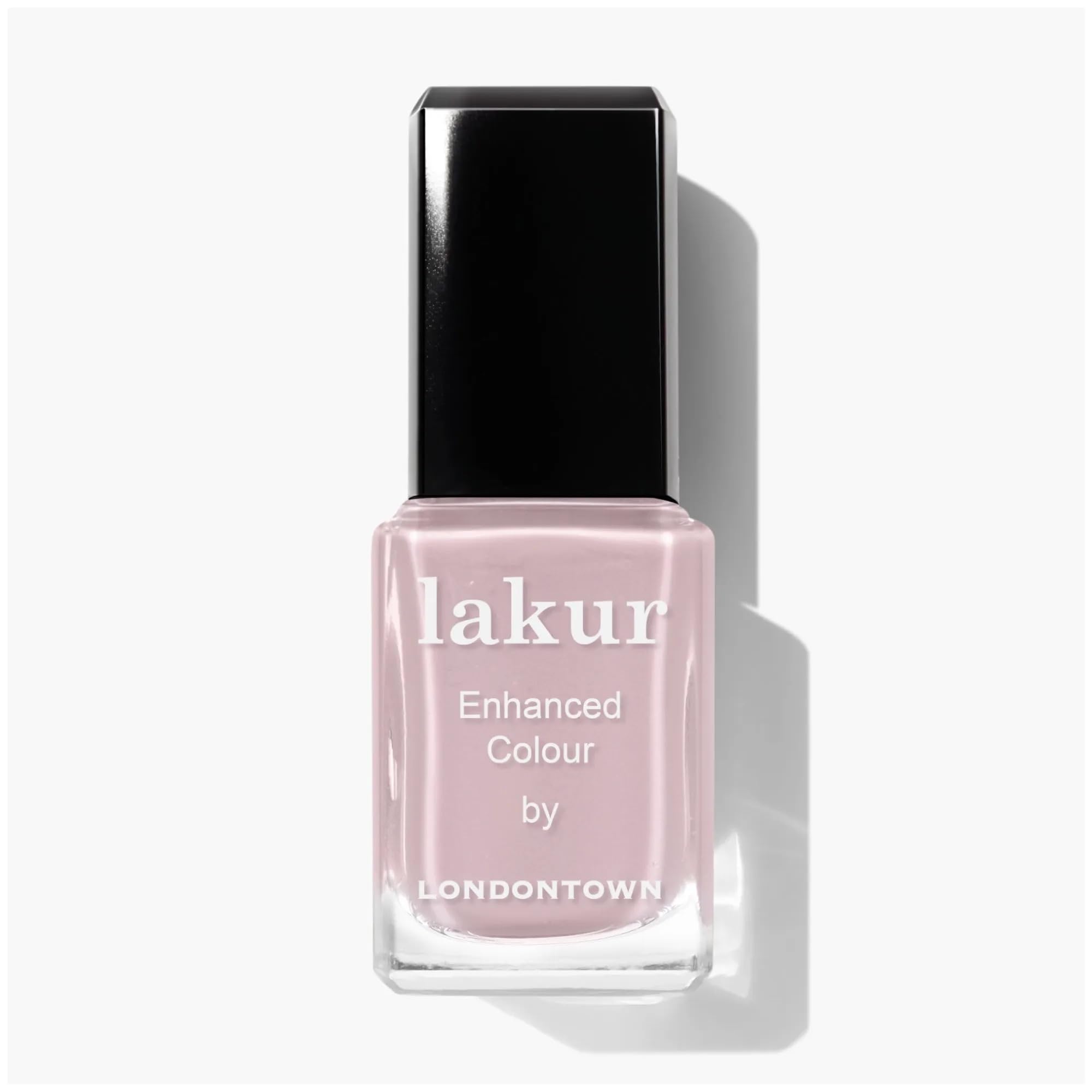 LONDONTOWN Lakur glossy rose pink bottle shows rich color